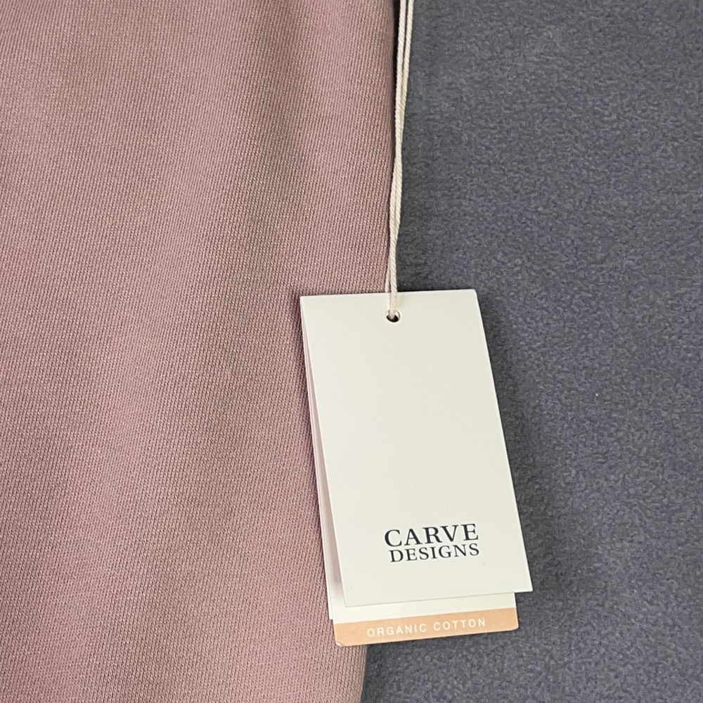 Carve Designs June Skirt Women XL Fawn Pink Organic Cotton French Terry Midi NWT - Picture 4 of 9